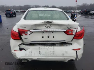 2017 Infiniti Q50 2.0t Premium with VIN JN1CV7AR1HM681670, listed as a Copart auction lot 51450165 with 87,020 mi miles and Salvage Title. Bid and sale history available at carsss.com. Image 6.