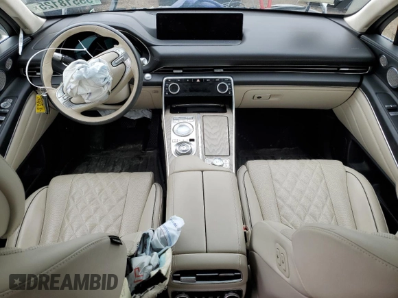 2022 Genesis GV80 with VIN KMUHCESC0NU083165, listed as a Copart auction lot 55518125 with Not provided miles and Salvage title. Bid and sale history available at DreamBid. Image 8.