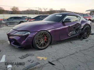 2021 Toyota GR Supra 3.0 with VIN WZ1DB0C00MW042065, listed as a Copart auction lot 83456584 with 36,410 mi miles and Salvage Title. Bid and sale history available at carsss.com. Image 1.