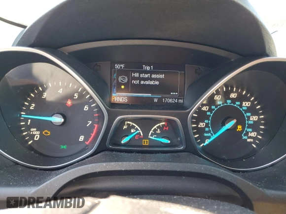 2014 Ford Escape Titanium with VIN 1FMCU0JX7EUD66921, listed as a Copart auction lot 50502105 with 170,624 mi miles and Salvage Title. Bid and sale history available at carsss.com. Image 9.
