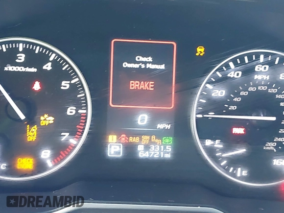 2022 Subaru Outback Touring with VIN 4S4BTAPC8N3122595, listed as a IAAI auction lot 41809671 with 64,721 mi miles and . Bid and sale history available at DreamBid. Image 16.