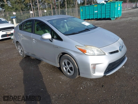 2013 Toyota Prius One with VIN JTDKN3DU6D5603472, listed as a IAAI auction lot 41808870 with 213,784 mi miles. Bid and sale history available at carsss.com. Image 1.