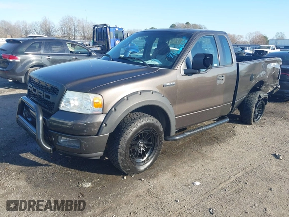 2005 Ford F-150 XL with VIN 1FTRF12245KC49536, listed as a IAAI auction lot 41666376 with 182,361 mi miles. Bid and sale history available at carsss.com. Image 17.