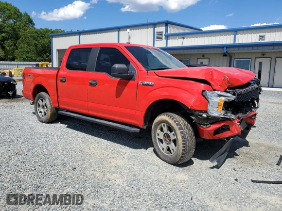 2019 Ford F-150 XL with VIN 1FTEW1E43KKE28982, listed as a Copart auction lot 58302285 with 101,707 mi miles and Salvage title. Bid and sale history available at DreamBid. Image 4.