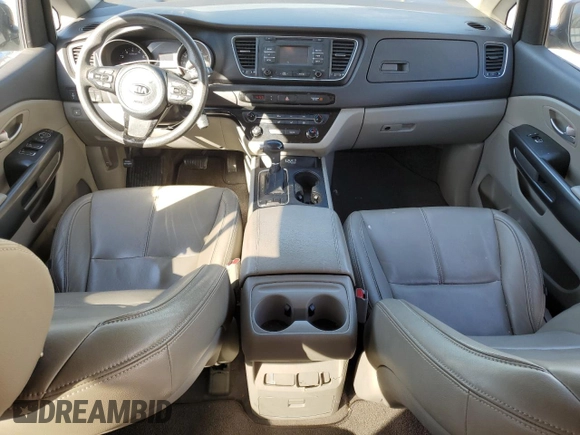 2015 Kia Sedona LX with VIN KNDMB5C10F6043501, listed as a Copart auction lot 52859205 with 197,040 mi miles and Salvage Title. Bid and sale history available at DreamBid. Image 8.