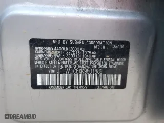2019 Subaru WRX Premium with VIN JF1VA1C6XK9801886, listed as a Copart auction lot 46732395 with 0 mi miles and Salvage Title. Bid and sale history available at carsss.com. Image 13.