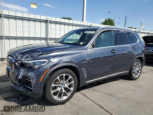 2020 BMW X5 xDrive40i with VIN 5UXCR6C06LLL75359, listed as a Copart auction lot 60897885 with 66,631 mi miles and Salvage title. Bid and sale history available at DreamBid. Image 1.