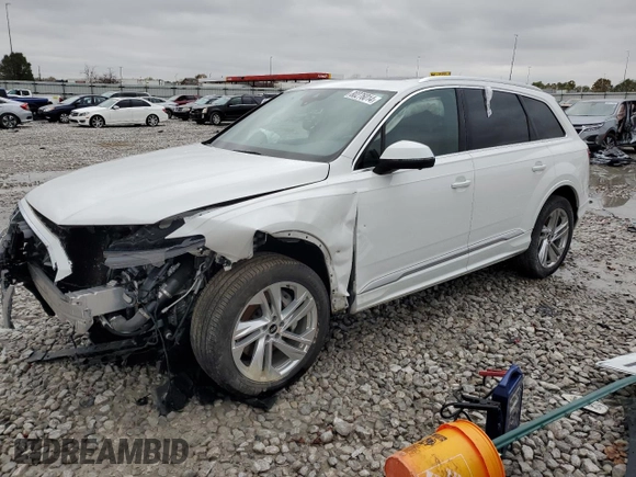 2021 Audi Q7 Premium with VIN WA1AJAF7XMD015724, listed as a Copart auction lot 80276014 with 68,831 mi miles and Salvage Title. Bid and sale history available at carsss.com. Image 1.