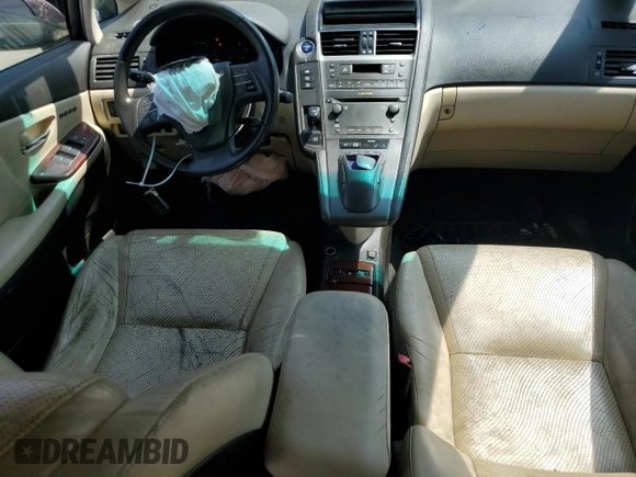 2010 Lexus HS 250h with VIN JTHBB1BA3A2006006, listed as a Copart auction lot 64557664 with 193,900 mi miles and Salvage Title. Bid and sale history available at DreamBid. Image 8.