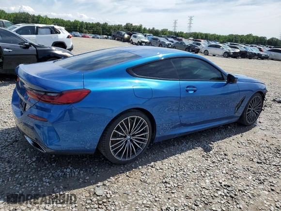 2020 BMW 8 Series 840i with VIN WBAAE2C04LCD19661, listed as a Copart auction lot 56127284 with 63,542 mi miles and Clean Title. Bid and sale history available at carsss.com. Image 3.