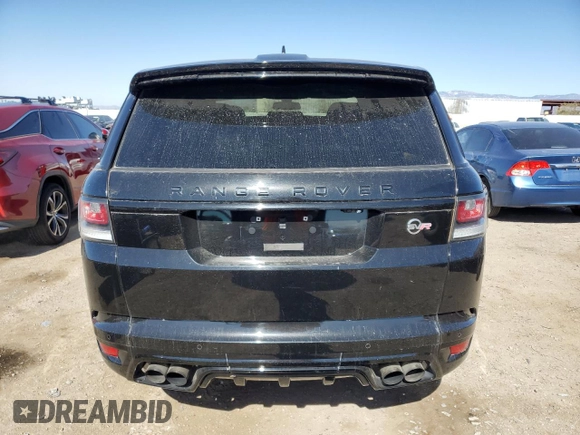 2016 Land Rover Range Rover Sport SVR with VIN SALWZ2EF5GA580299, listed as a Copart auction lot 43380555 with 75,191 mi miles and Clean title. Bid and sale history available at DreamBid. Image 6.