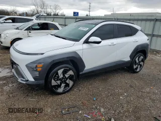 2024 Hyundai Kona Limited with VIN KM8HECA33RU167288, listed as a Copart auction lot 50764915 with 16,401 mi miles and Salvage Title. Bid and sale history available at carsss.com. Image 1.