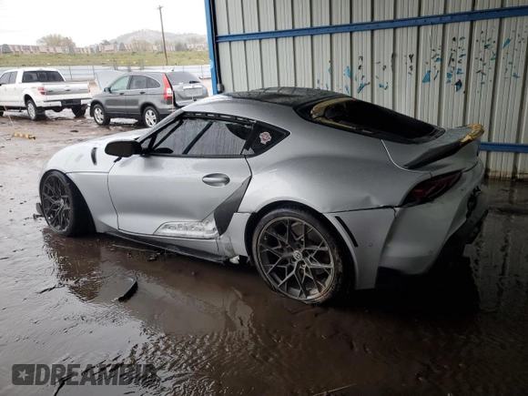 2020 Toyota Supra 3.0 with VIN WZ1DB4C06LW031027, listed as a Copart auction lot 55743535 with Not provided miles and Salvage title. Bid and sale history available at DreamBid. Image 2.