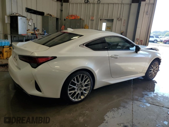 2020 Lexus RC 300 with VIN JTHD85EC0L5005814, listed as a Copart auction lot 64190475 with 71,129 mi miles and Salvage title. Bid and sale history available at DreamBid. Image 3.