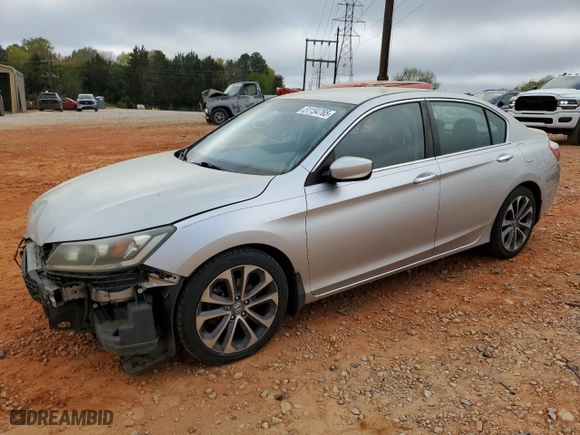 2014 Honda Accord Sedan Sport with VIN 1HGCR2F58EA276852, listed as a Copart auction lot 51154765 with 181,693 mi miles and Salvage Title. Bid and sale history available at carsss.com. Image 1.