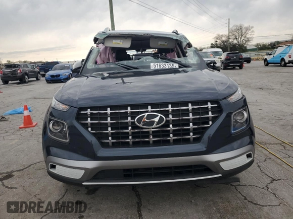2022 Hyundai Venue Limited with VIN KMHRC8A3XNU187748, listed as a Copart auction lot 51633135 with 59,933 mi miles and Salvage Title. Bid and sale history available at DreamBid. Image 5.
