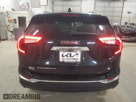 2022 GMC Terrain SLT with VIN 3GKALPEV1NL311962, listed as a Copart auction lot 50881925 with 57,224 mi miles and Salvage Title. Bid and sale history available at carsss.com. Image 6.