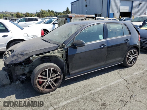 2017 Volkswagen Golf GTI S with VIN 3VW447AU8HM042180, listed as a Copart auction lot 65443834 with 28,449 mi miles and Salvage Title. Bid and sale history available at carsss.com. Image 1.