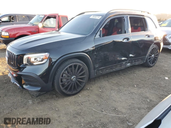 2021 Mercedes-Benz GLB with VIN W1N4M5BB0MW124220, listed as a Copart auction lot 78630274 with 64,362 mi miles and Salvage Title. Bid and sale history available at carsss.com. Image 1.