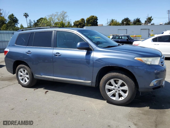 2013 Toyota Highlander with VIN 5TDZA3EHXDS033935, listed as a Copart auction lot 52167225 with 162,564 mi miles and Salvage Title. Bid and sale history available at carsss.com. Image 4.