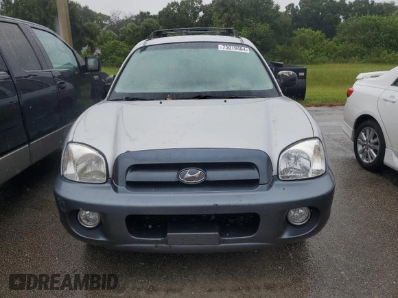 2005 Hyundai Santa Fe GLS with VIN KM8SC13E35U005623, listed as a Copart auction lot 75019464 with 0 mi miles and Salvage Title. Bid and sale history available at carsss.com. Image 5.
