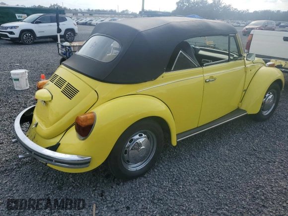 1973 Volkswagen Beetle with VIN 1532316998, listed as a Copart auction lot 76866654 with 1,983 mi miles and Salvage Title. Bid and sale history available at DreamBid. Image 3.