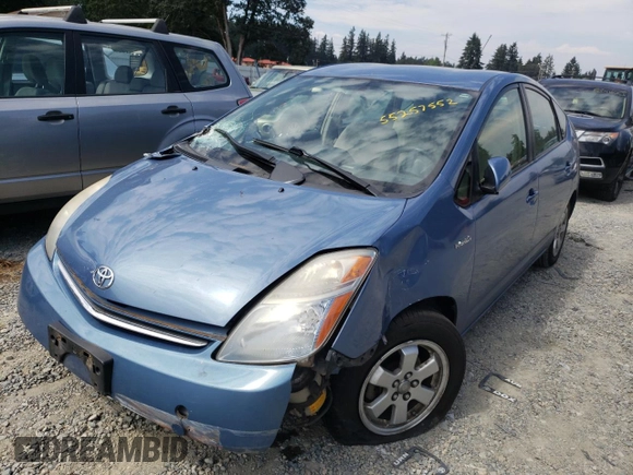 2007 Toyota Prius with VIN JTDKB20U877619139, listed as a Copart auction lot 55257552 with 0 mi miles and Salvage Title. Bid and sale history available at carsss.com. Image 2.