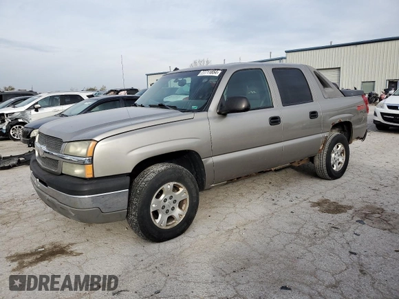 2003 Chevrolet Avalanche with VIN 3GNEK13T23G252867, listed as a Copart auction lot 77711854 with 94,320 mi miles and Clean Title. Bid and sale history available at carsss.com. Image 1.
