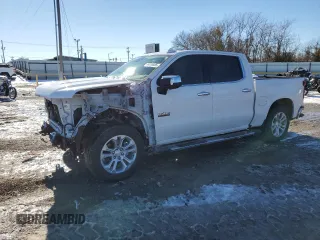 2023 Chevrolet Silverado 1500 LTZ with VIN 2GCUDGEDXP1107968, listed as a Copart auction lot 88085805 with 12,684 mi miles and Salvage Title. Bid and sale history available at carsss.com. Image 1.