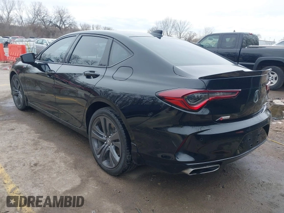 2022 Acura TLX w/A-Spec Package with VIN 19UUB6F5XNA002178, listed as a IAAI auction lot 41850627 with 68,762 mi miles and . Bid and sale history available at DreamBid. Image 3.