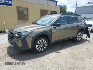 2025 Subaru Outback Limited z VIN 4S4BTANCXS3143253, wystawiony jako Copart lot #57230515 z przebiegiem 17 763 mil mil oraz Szkoda całkowita • Salvage title. Historia ofert i sprzedaży dostępna na DreamBid. Obrazek 1.