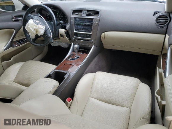 2010 Lexus IS 250 z VIN JTHBF5C23A5126132, wystawiony jako Copart lot #56963205 z przebiegiem 117 285 mil mil oraz Szkoda całkowita • Salvage title. Historia ofert i sprzedaży dostępna na DreamBid. Obrazek 8.