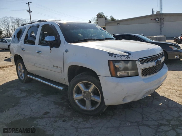 2008 Chevrolet Tahoe LTZ with VIN 1GNFK13008J128631, listed as a Copart auction lot 44404505 with 0 mi miles and Salvage Title. Bid and sale history available at carsss.com. Image 4.