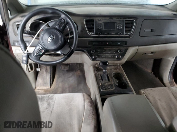 2016 Kia Sedona LX with VIN KNDMB5C14G6099412, listed as a Copart auction lot 43959415 with 157,262 mi miles and Salvage Title. Bid and sale history available at DreamBid. Image 8.