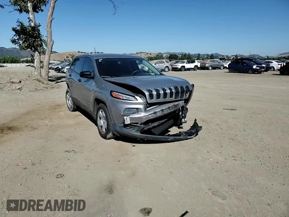 2015 Jeep Cherokee Sport with VIN 1C4PJLAB7FW762115, listed as a Copart auction lot 61613335 with 150,650 mi miles and Salvage title. Bid and sale history available at DreamBid. Image 14.