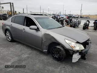 2007 Infiniti G35 Journey with VIN JNKBV61E07M713991, listed as a Copart auction lot 76395314 with 226,971 mi miles and Salvage Title. Bid and sale history available at DreamBid. Image 4.
