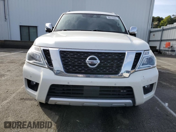 2018 Nissan Armada Platinum with VIN JN8AY2NF5J9332619, listed as a Copart auction lot 86775504 with 93,510 mi miles and Salvage Title. Bid and sale history available at carsss.com. Image 5.