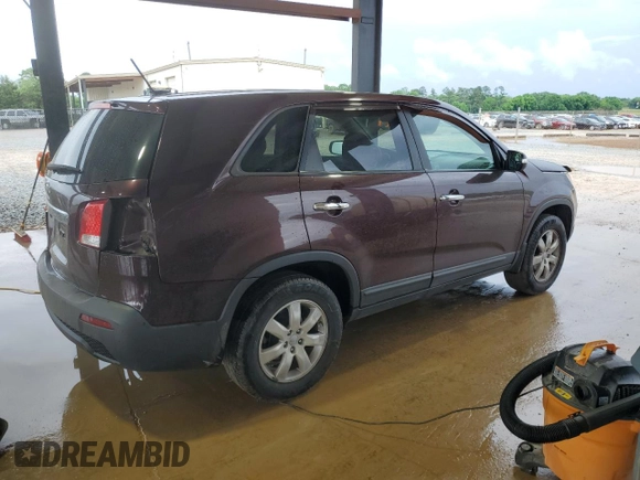 2013 Kia Sorento LX with VIN 5XYKT3A16DG396587, listed as a Copart auction lot 54019075 with 80,051 mi miles and Salvage title. Bid and sale history available at DreamBid. Image 3.