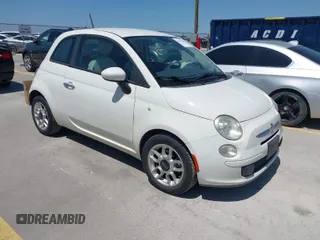 2012 FIAT 500 Pop with VIN 3C3CFFAR1CT117397, listed as a IAAI auction lot 42014530 with 115,549 mi miles. Bid and sale history available at carsss.com. Image 1.