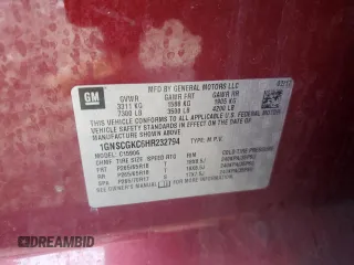 2017 Chevrolet Suburban LS с VIN 1GNSCGKC6HR232794, выставлен на аукционе Copart как лот 42031765 с пробегом 158 235 миль миль и Чистый • Clean title. История ставок и продаж доступна на DreamBid. Изображение 13.