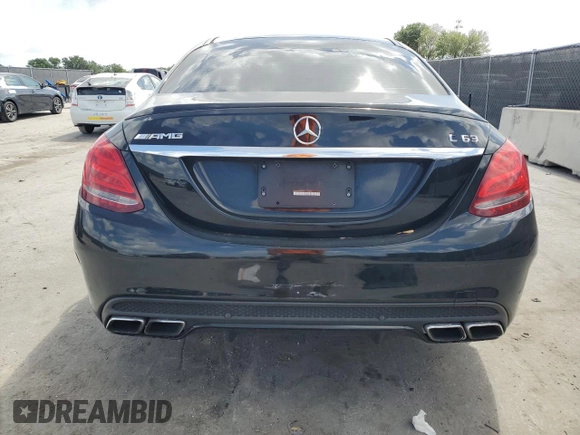2016 Mercedes-Benz C 63 AMG with VIN 55SWF8GB0GU115383, listed as a Copart auction lot 52738005 with 101,439 mi miles and Clean title. Bid and sale history available at DreamBid. Image 6.