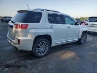 2016 GMC Terrain Denali z VIN 2GKFLVE3XG6181597, wystawiony jako Copart lot #57149325 z przebiegiem 133 687 mil mil oraz Czysty tytuł • Clean title. Historia ofert i sprzedaży dostępna na DreamBid. Obrazek 3.
