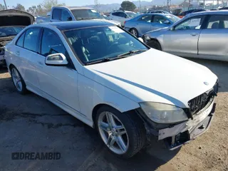 2009 Mercedes-Benz C-Class 3.0L Sport with VIN WDDGF54X09R079797, listed as a IAAI auction lot 41753647 with 244,473 mi miles. Bid and sale history available at carsss.com. Image 1.