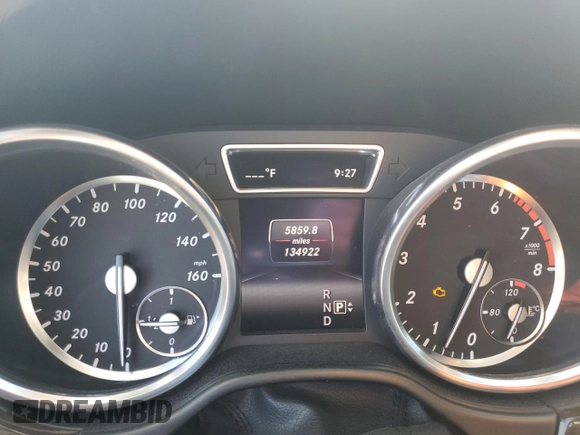 2015 Mercedes-Benz M 350 with VIN 4JGDA5HB9FA509536, listed as a Copart auction lot 64651965 with 134,922 mi miles and Salvage title. Bid and sale history available at DreamBid. Image 9.