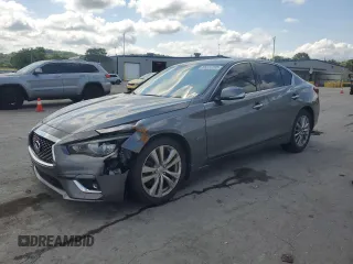 2018 Infiniti Q50 Luxe with VIN JN1EV7AR2JM610413, listed as a Copart auction lot 65222265 with 111,670 mi miles and Clean title. Bid and sale history available at DreamBid. Image 1.
