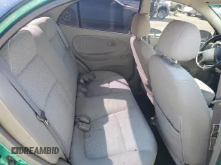 2002 Kia Rio with VIN KNADC123X26125297, listed as a Copart auction lot 74368764 with 72,025 mi miles and Salvage Title. Bid and sale history available at carsss.com. Image 10.