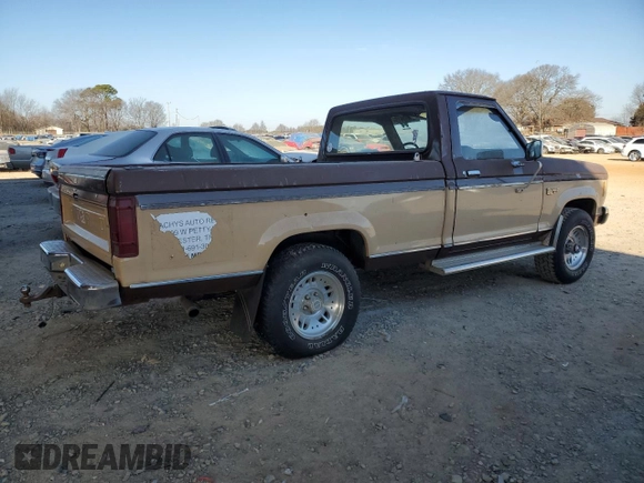 1986 Ford Ranger with VIN 1FTCR11T3GUA76445, listed as a Copart auction lot 42057615 with 25,238 mi miles and Clean Title. Bid and sale history available at DreamBid. Image 3.