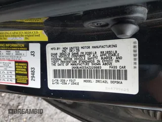 2010 Toyota Corolla with VIN 1NXBU4EE5AZ229983, listed as a IAAI auction lot 42176022 with 161,844 mi miles and . Bid and sale history available at DreamBid. Image 9.