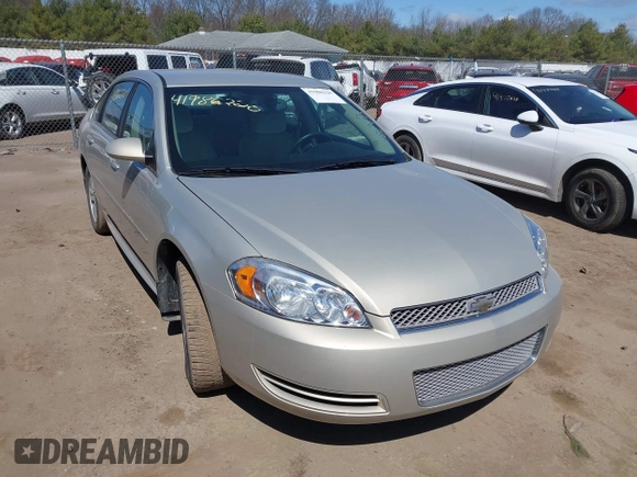 2012 Chevrolet Impala LS Retail with VIN 2G1WA5E35C1206391, listed as a IAAI auction lot 41986220 with 55,644 mi miles and . Bid and sale history available at DreamBid. Image 1.