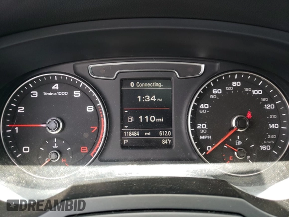 2018 Audi Q3 Premium with VIN WA1BCCFS4JR026621, listed as a Copart auction lot 56717995 with 118,484 mi miles and Salvage title. Bid and sale history available at DreamBid. Image 9.